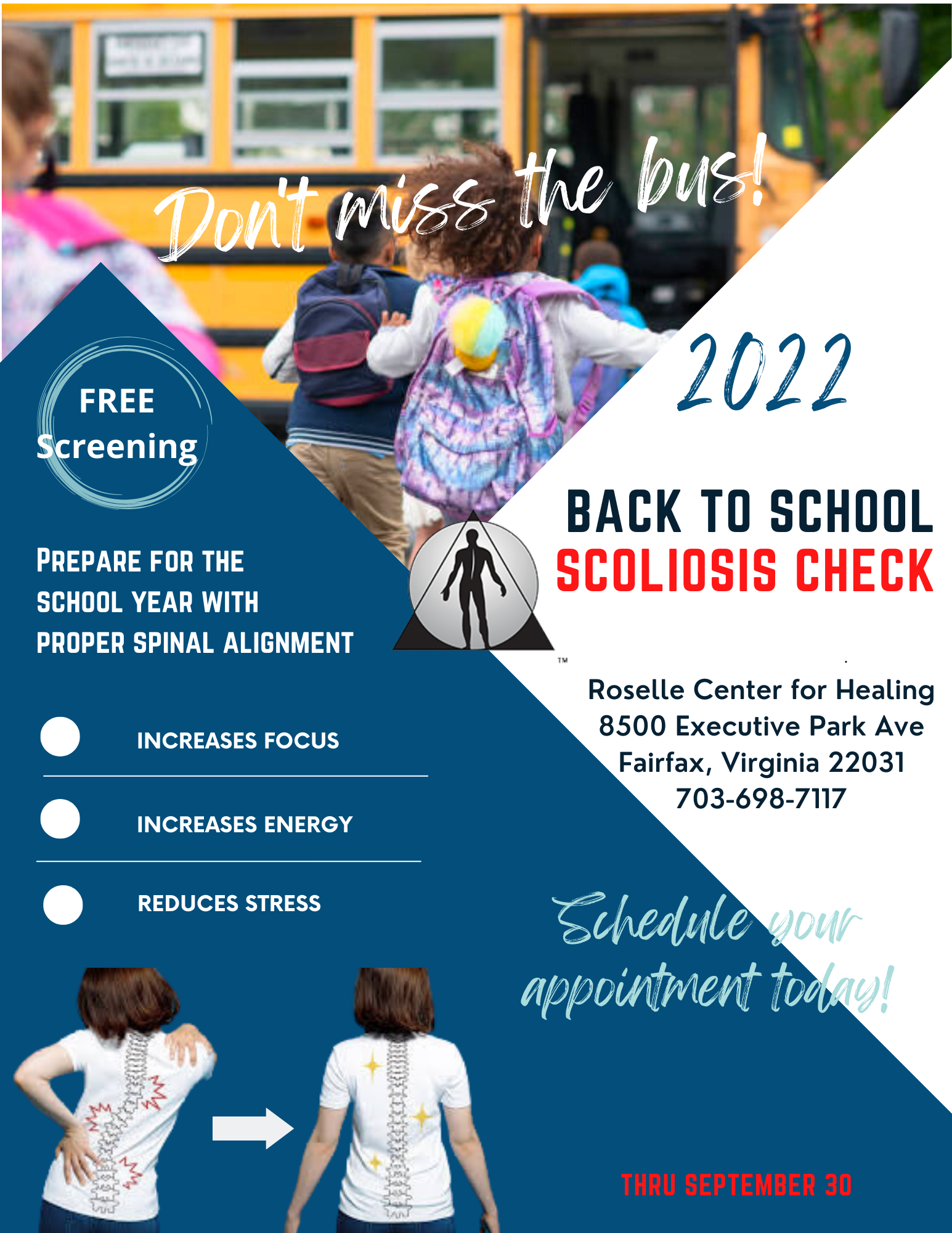 SCOLIOSIS free screening